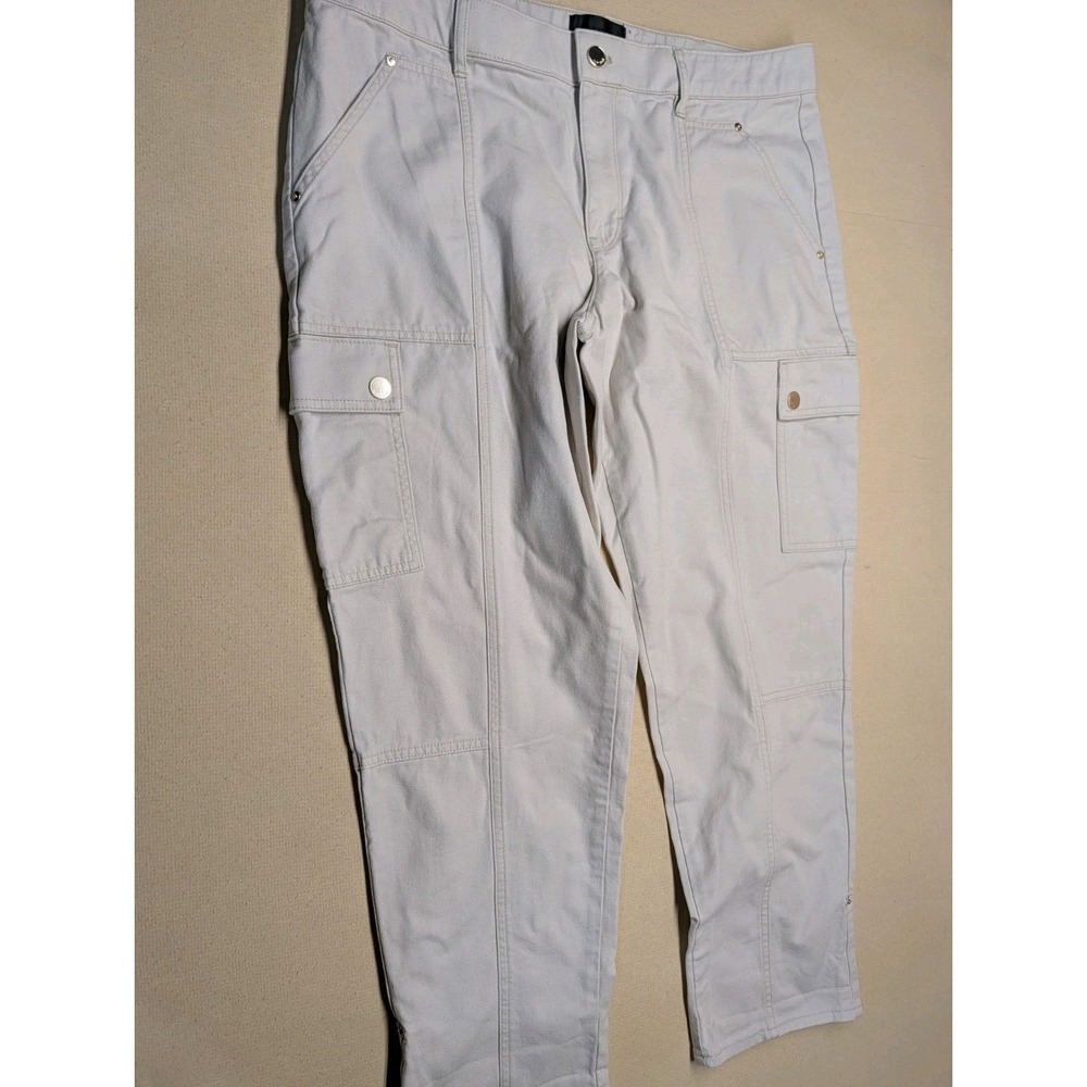 White House Black Market Women's Pants Size 14 Cream Activewear Hiking Travel